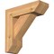 Ekena Millwork Traditional Slat Smooth Bracket w/ Offset Brace, Western Red Cedar, 5 1/2"W x 16"D x 16"H BKT0604X16X16TRA06SWR - alternate 1